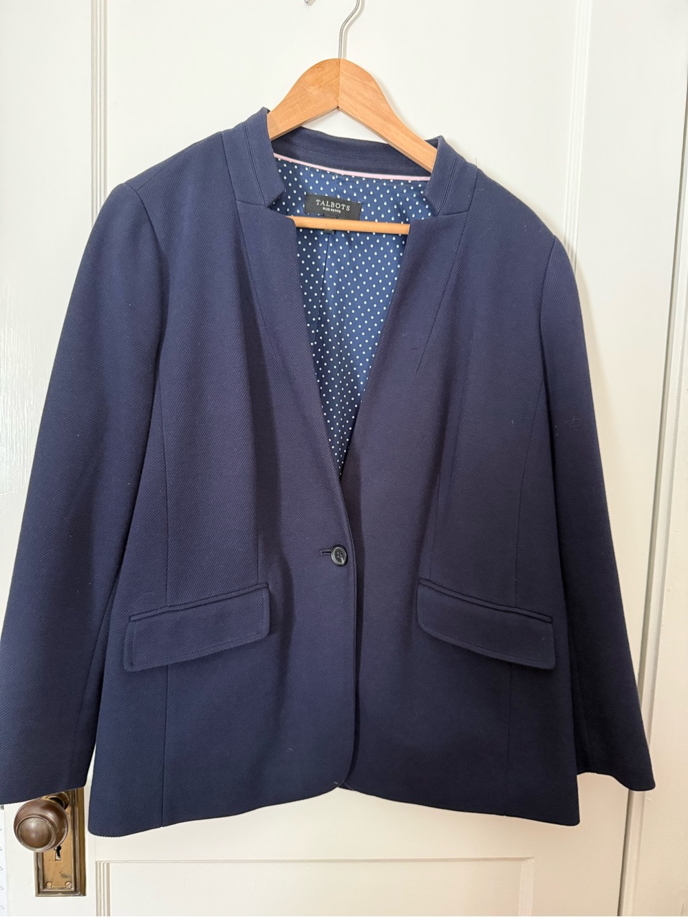 Talbots Women's Navy Blazer Size 16WP